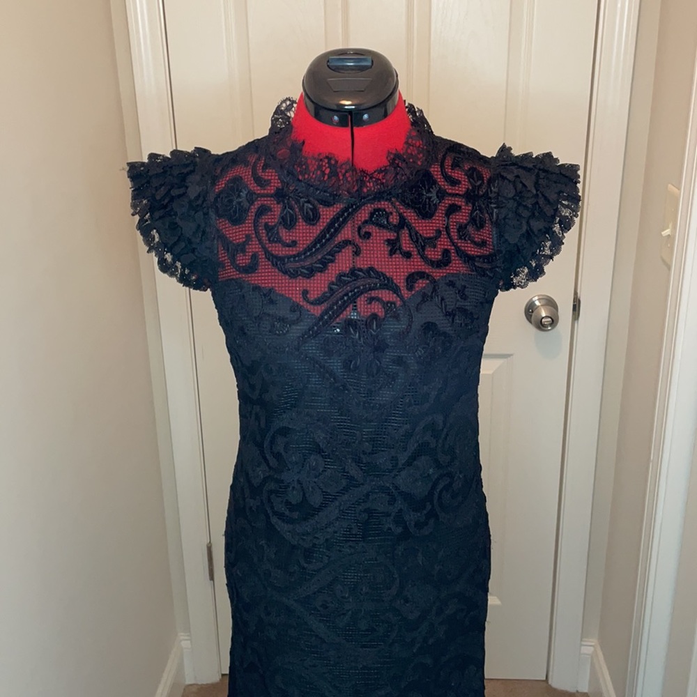 Imperial Black Lace Dress